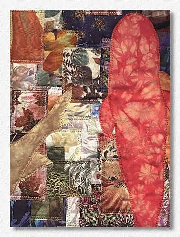 detail close-up of quilt