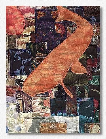 detail close-up of quilt