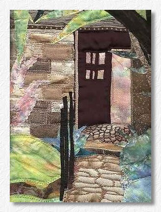 detail close-up of quilt